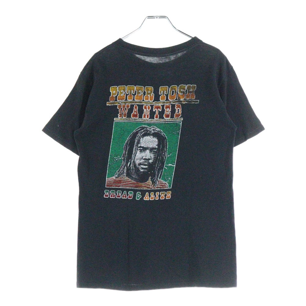 VINTAGE(ヴィンテージ) 80s PETER TOSH WORLD TOUR ピーター トッシュ 1982-83 半袖Tシャツ カットソー ブルー