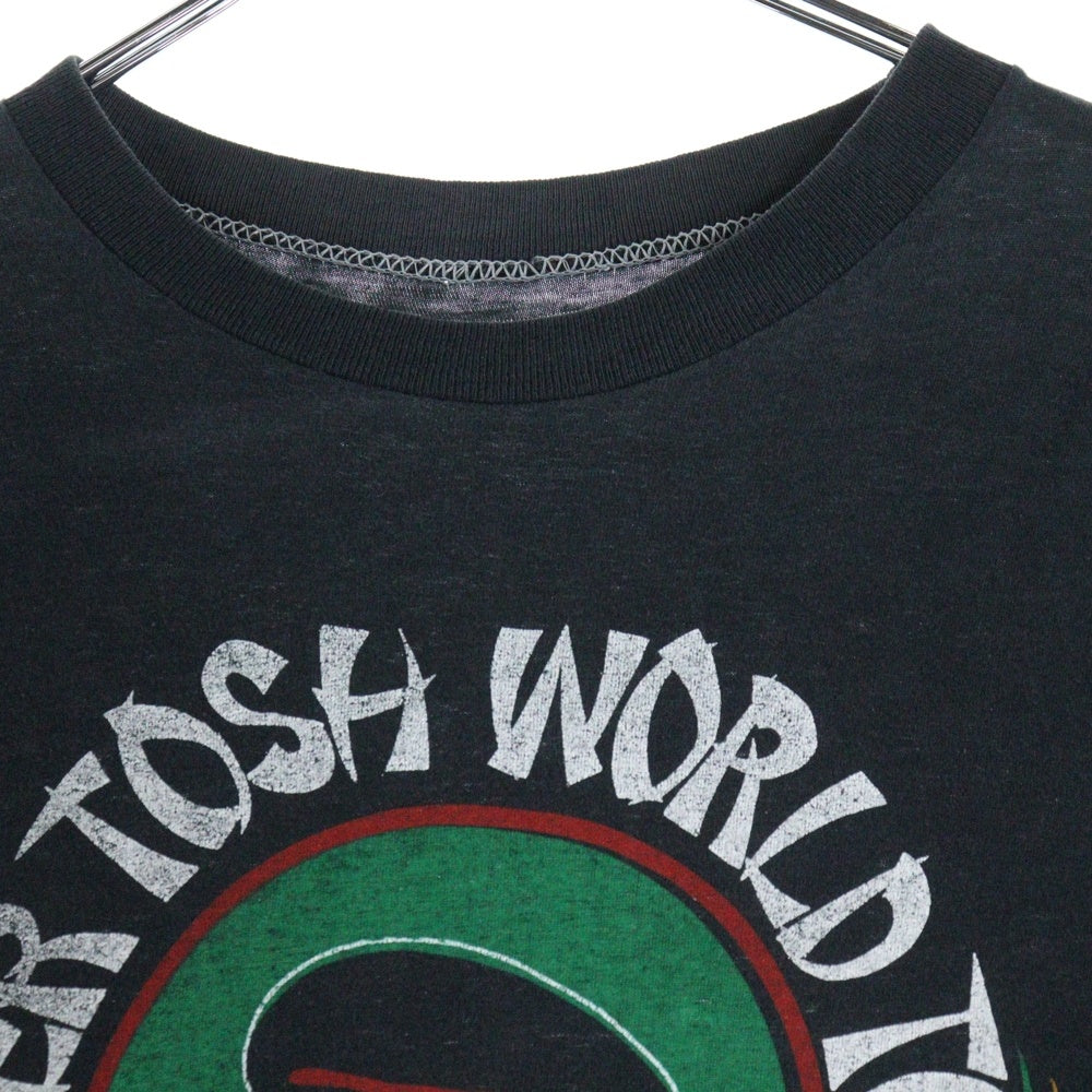 VINTAGE(ヴィンテージ) 80s PETER TOSH WORLD TOUR ピーター トッシュ 1982-83 半袖Tシャツ カットソー ブルー