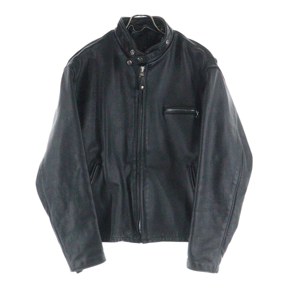 SCHOTT(ショット) 90-00s SINGLE RIDERS LEATHER JACKET 641 シングルライダース レザージャケット ブラック