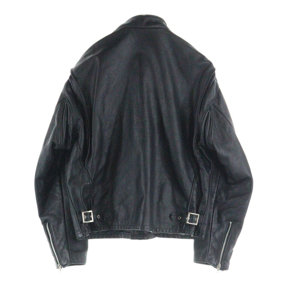 SCHOTT(ショット) 90-00s SINGLE RIDERS LEATHER JACKET 641 シングルライダース レザージャケット ブラック