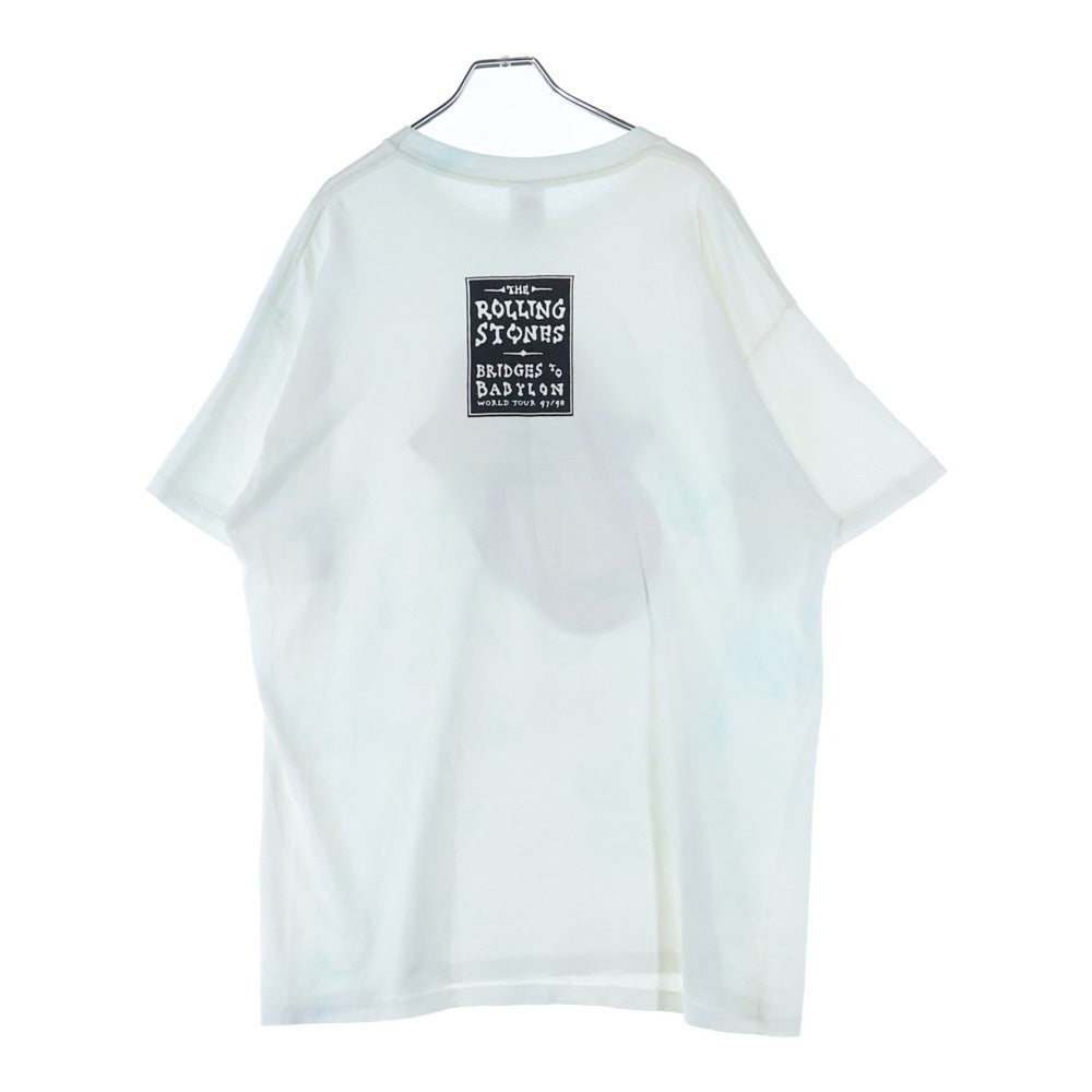 VINTAGE(ヴィンテージ) 90s ROLLING STONES BRIDGES TO BABYLON 1997 ローリングストーンズ ブリッジズ トゥ バビロン 半袖Tシャツ カットソー ホワイト