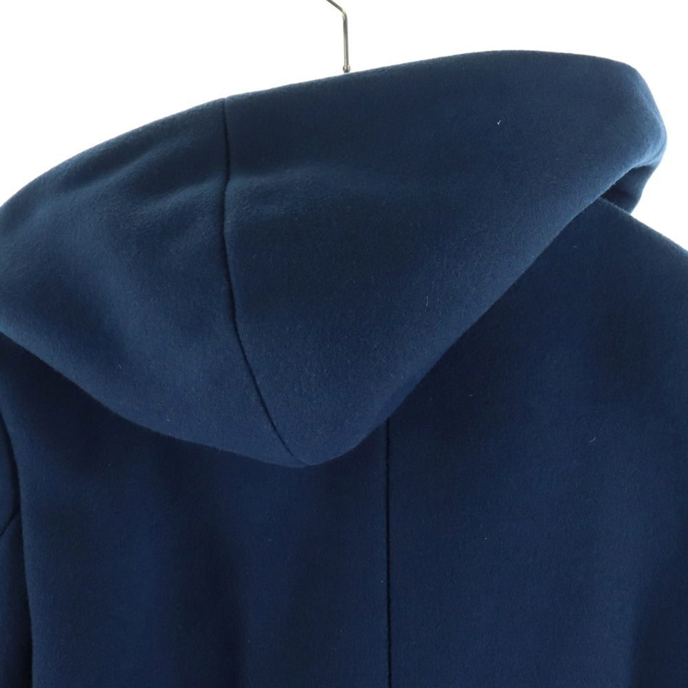 jun hashimoto(ジュンハシモト) 16AW WRAP HOODED COAT ラップ フーデットコート ネイビー 1011620014