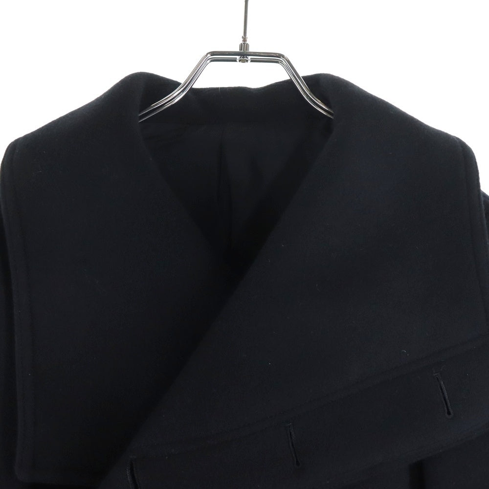 LITHIUM HOMME(リチウム オム) 20AW HIGH NECK WRAP COAT ハイネック ラップ コート ブラック LH-20-7210