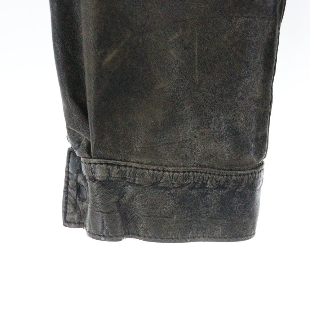 GIORGIO BRATO(ジョルジオブラット) LEATHER SHIRT 羊革 長袖 シャツブラウン GU16S1002 CIPFOG