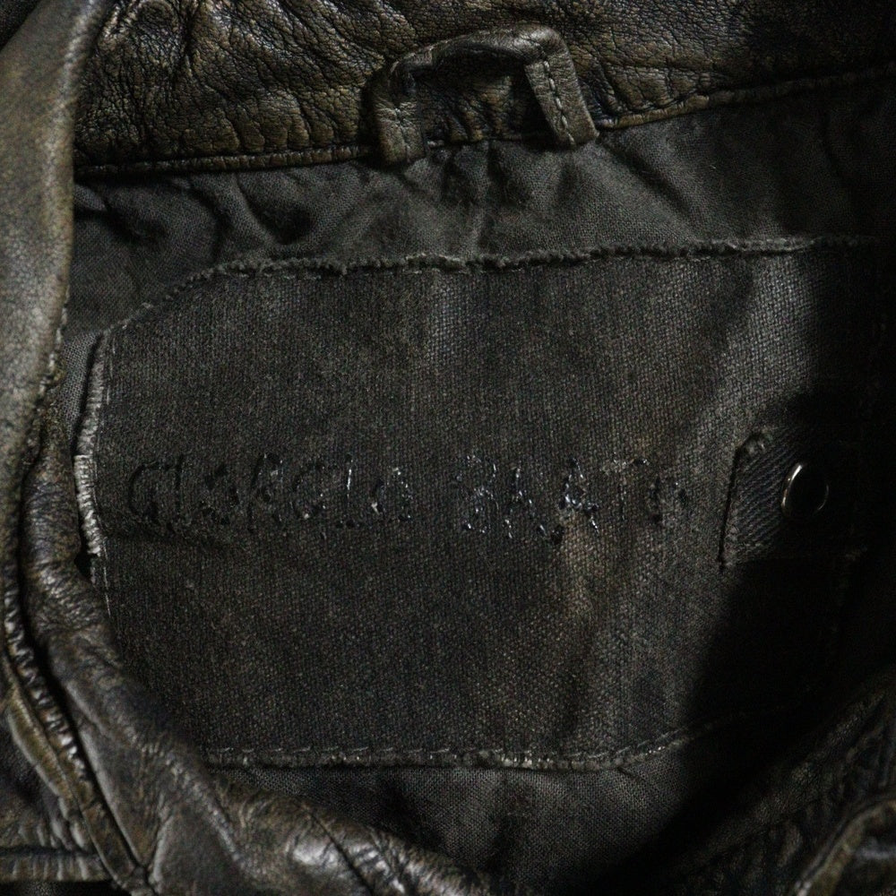 GIORGIO BRATO(ジョルジオブラット) LEATHER SHIRT 羊革 長袖 シャツブラウン GU16S1002 CIPFOG