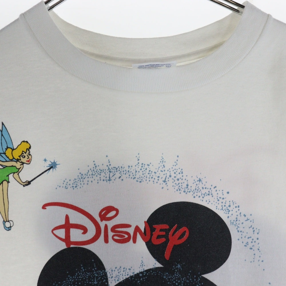 VINTAGE(ヴィンテージ) 90s DISNEY VOLUNTEARS ディズニー ボランティア ティンカーベル 半袖Tシャツ カットソー ホワイト