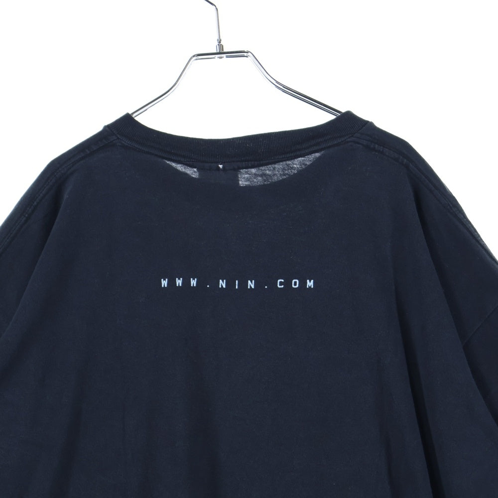 VINTAGE(ヴィンテージ) 90S NINE INCH NAILS WWW NIN COM TEE ナインインチネイルズ 両面プリント半袖Tシャツ カットソー ブラック