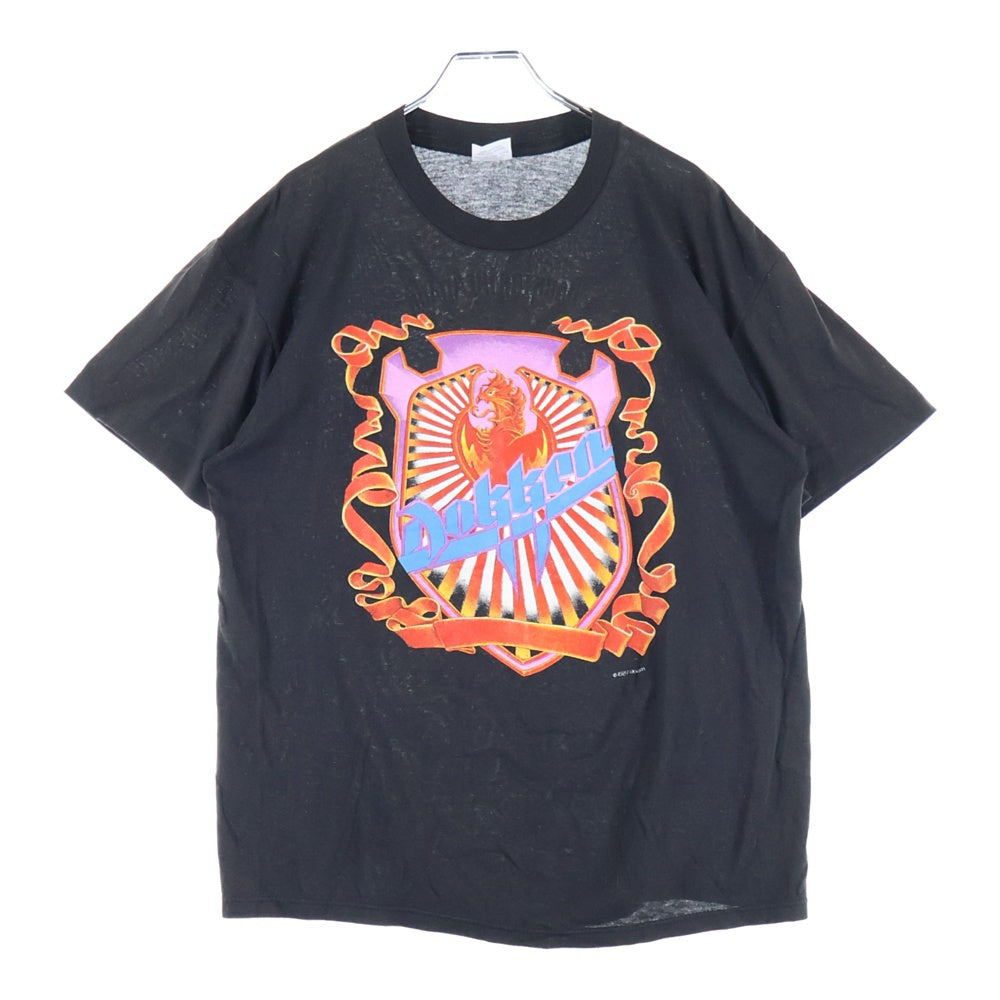 VINTAGE(ヴィンテージ) 80S DOKKEN BACK FOR THE ATTACK ドッケン バック フォー ジ アタック 1987 半袖Tシャツ カットソー ブラック