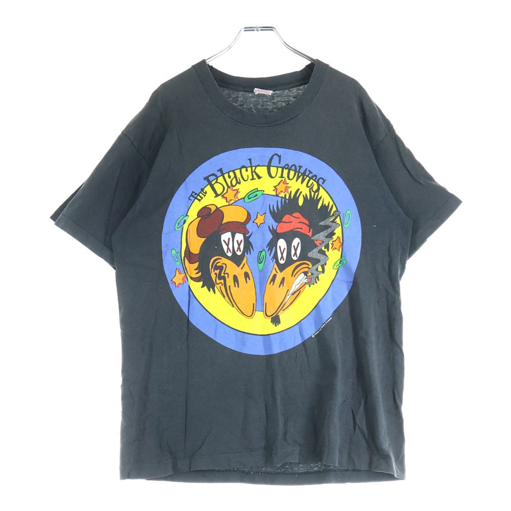 VINTAGE(ヴィンテージ) 90S THE BLACK CROWES 1992 ブラック クロウズ 半袖Tシャツ カットソー ブラック