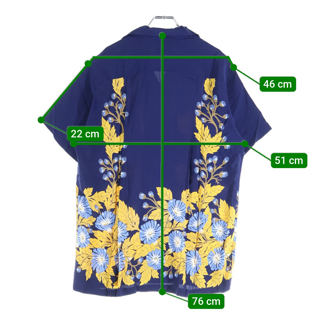 VINTAGE(ヴィンテージ) 50s DUKE KAHANAMOKU MADE BY CISCO デュークカハナモク アロハシャツ ハワイアンシャツ 半袖シャツ ネイビー