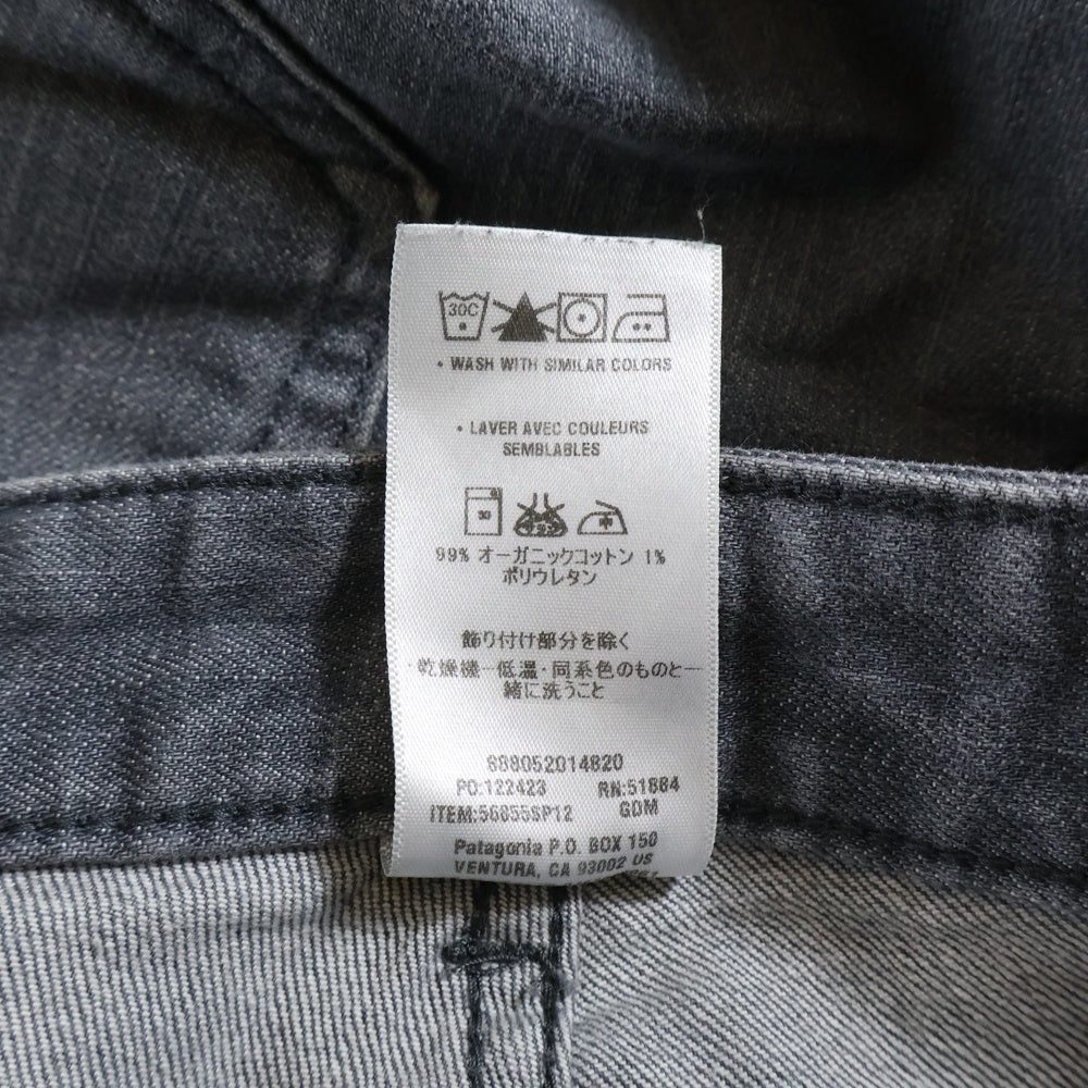 PATAGONIA(パタゴニア) ボタンフライ ストレート デニムパンツ ブラック 56855SP12