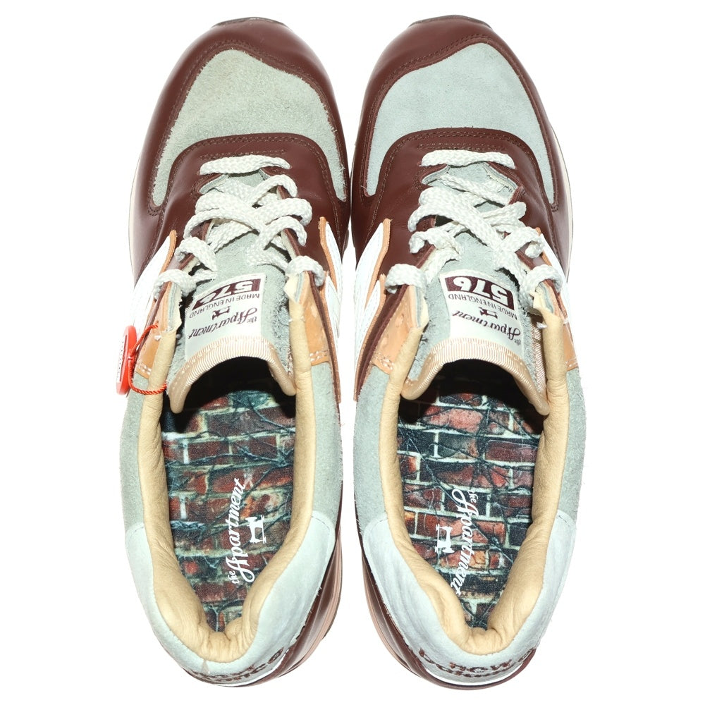 New Balance(ニューバランス) ×the Apartment 576 Brown ×ジ アパートメント ローカットスニーカー ブラウン US10/28cm