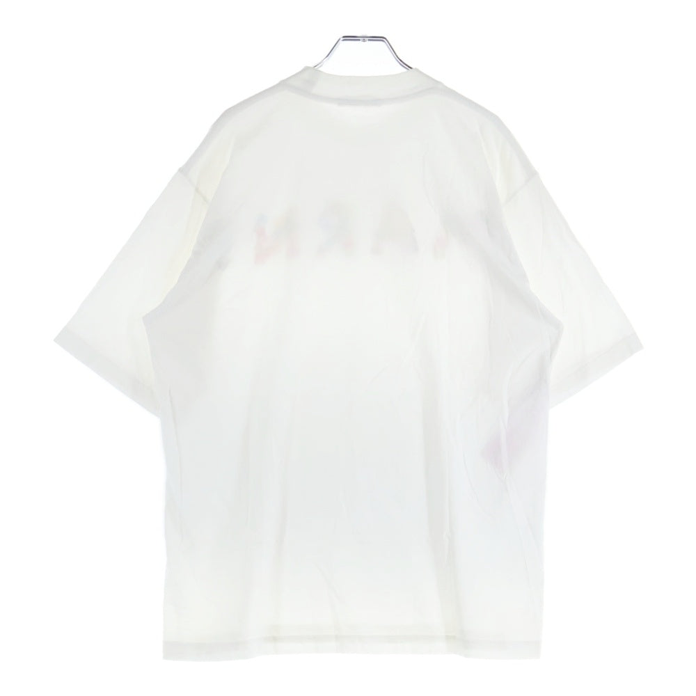 MARNI(マルニ) フラワーロゴ 半袖クルーネックTシャツ ホワイト HUMU0233PU