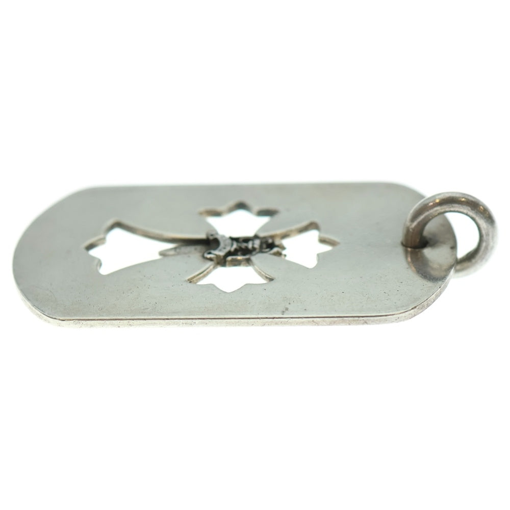 CHROME HEARTS(クロムハーツ) D TAG LRG CO CRS DAGGER カットアウトクロスダガードッグタグ ラージ ペンダントトップ シルバー