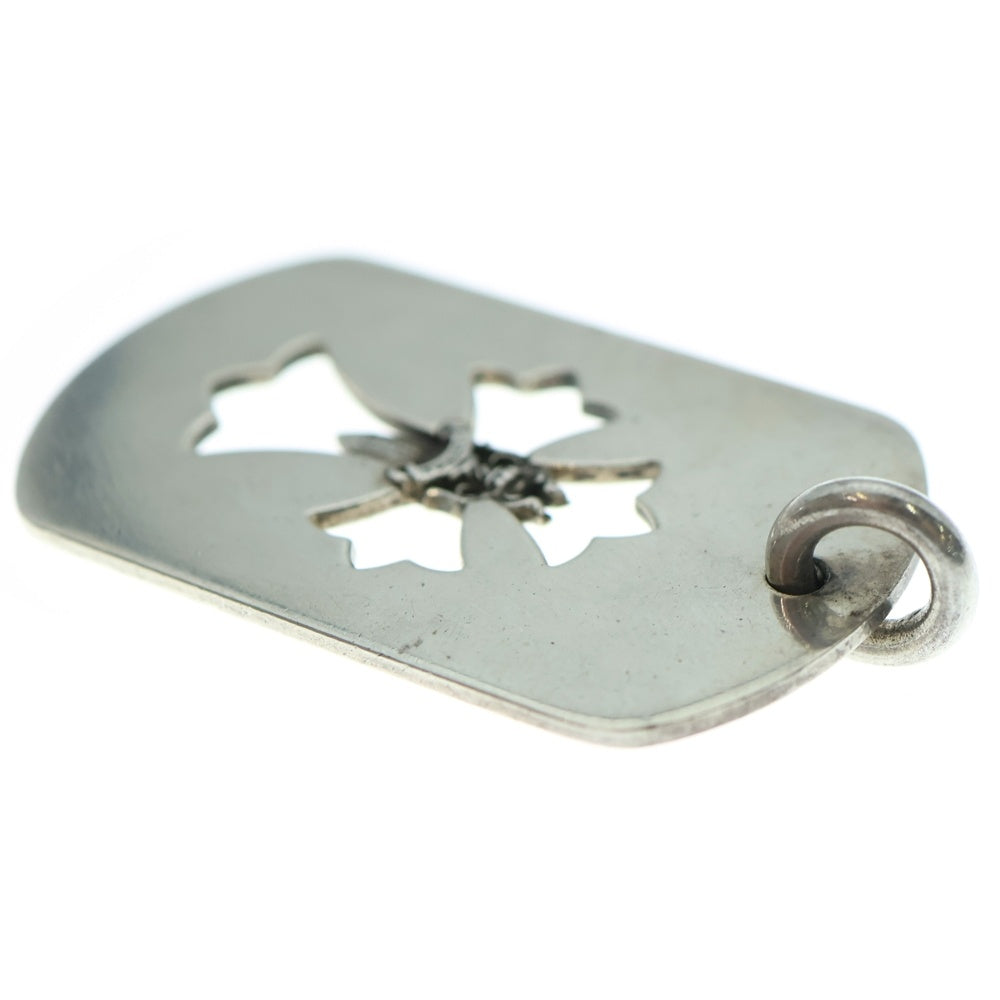 CHROME HEARTS(クロムハーツ) D TAG LRG CO CRS DAGGER カットアウトクロスダガードッグタグ ラージ ペンダントトップ シルバー