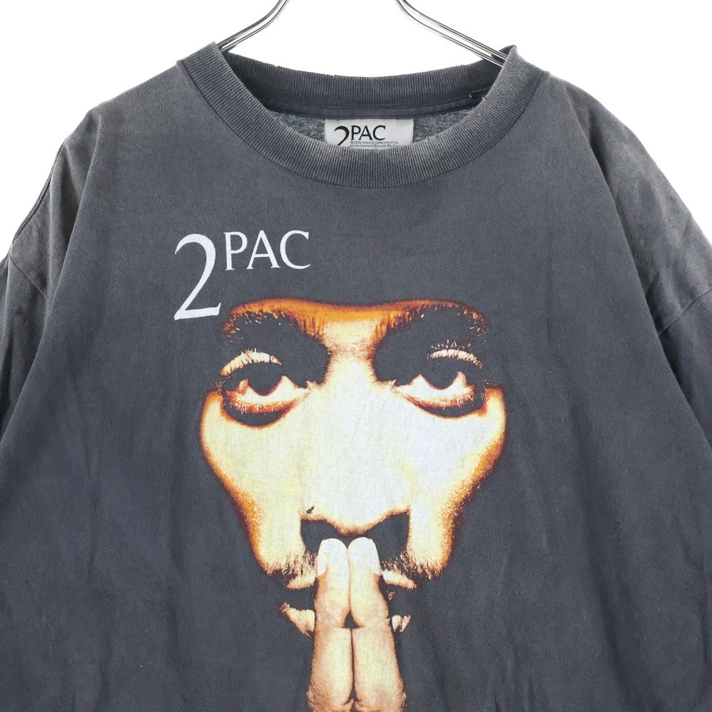 SAINT MICHAEL(セントマイケル) 25SS 2PAC TEE 2パック クルーネック 半袖カットソー Tシャツ グレーSM-HR8-0000-C14