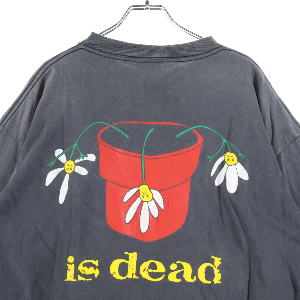 SAINT MICHAEL(セントマイケル) 25AW SM-HR1-0000-C18 DE LA SOULプリントヴィンテージ加工Tシャツ カットソー ブラック