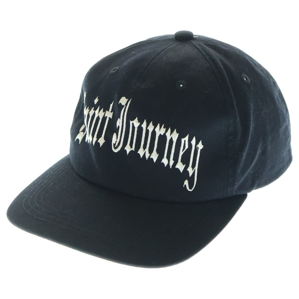 SAINT MICHAEL(セントマイケル) 24AW SAINT JOURNEY CAP SM-YS1-0000-076 ロゴ刺繍帽子 キャップ ブラック