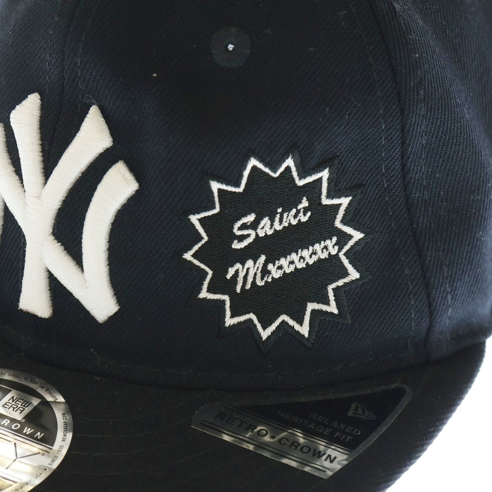 SAINT MICHAEL(セントマイケル) 25SS ×NEW ERA SNAPBACK NY YANKEES CAP ニューエラ スナップバック ニューヨーク ヤンキース ベースボールキャップ 帽子 ネイビー SM-HR8-0000-C50