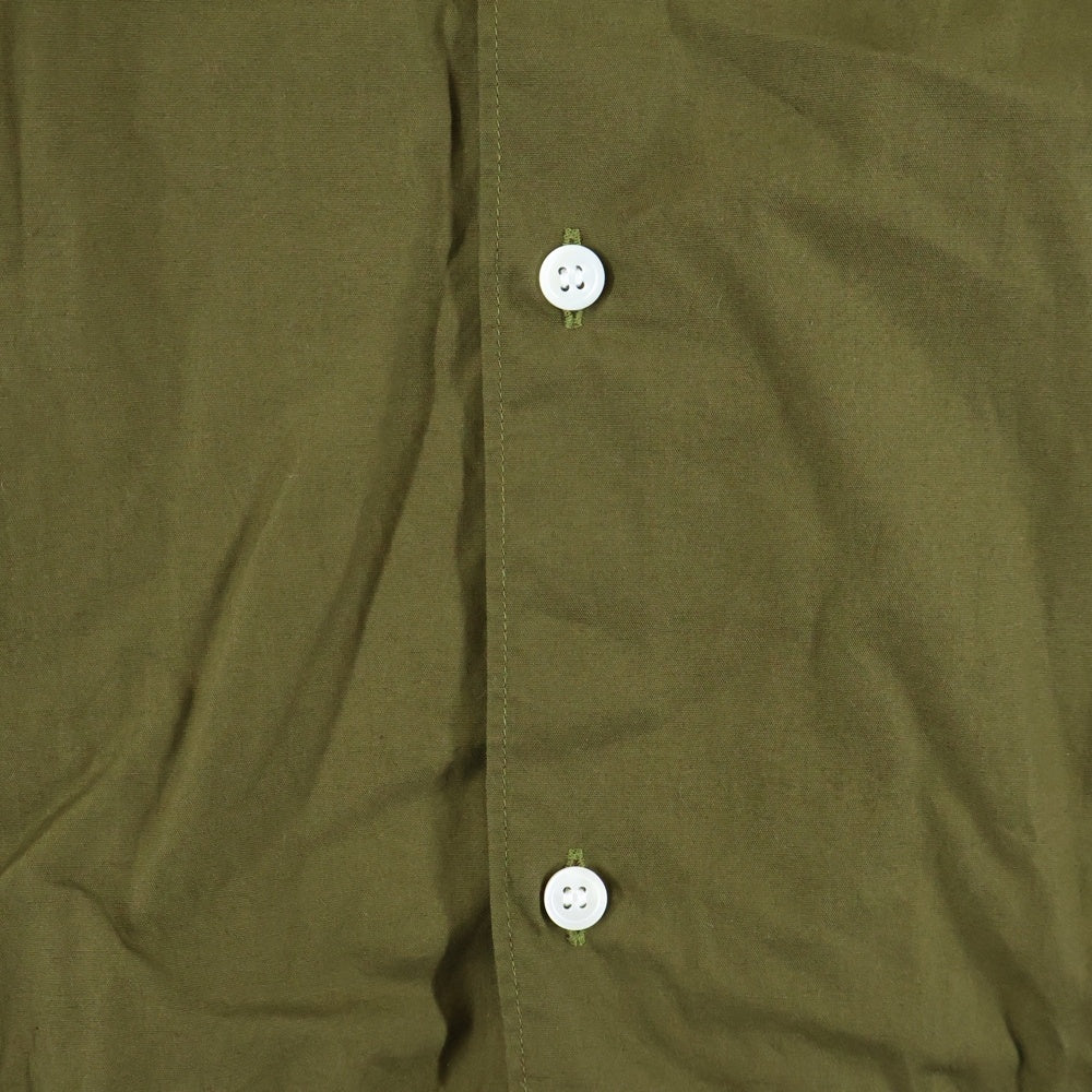 COMME des GARCONS HOMME PLUS(コムデギャルソンオムプリュス) 25AW 切り替えクルーネック 長袖ドッキングシャツ カーキ PP-B020