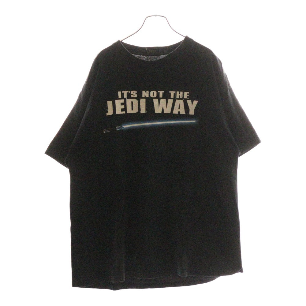 VINTAGE(ヴィンテージ) 90-00S STAR WARS ITS NOT THE JEDI WAY スターウォーズ ジェダイ フロントプリント 半袖Tシャツ カットソー ブラック