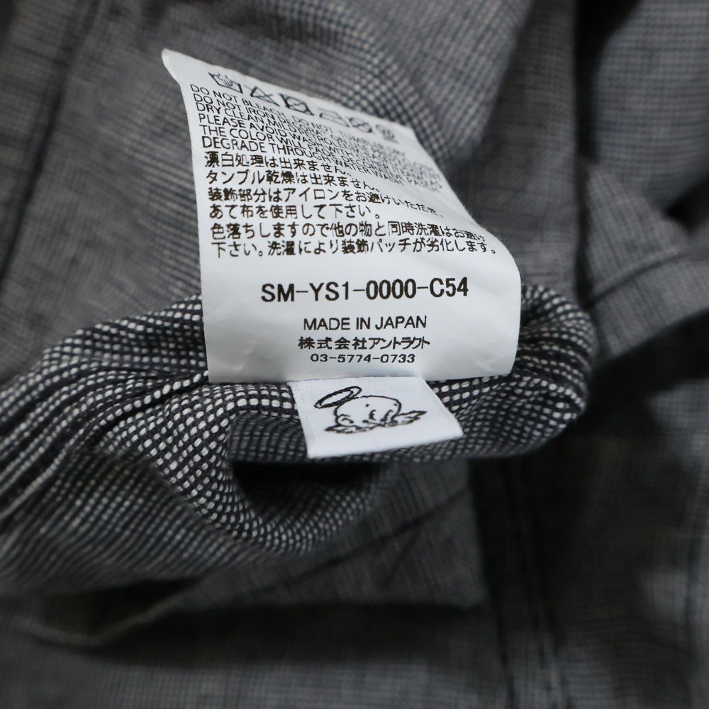 SAINT MICHAEL(セントマイケル) X BerBerJin STRIPE BB_DENIM JKT SM-YS1-0000-C54 ワークジャケット グレー