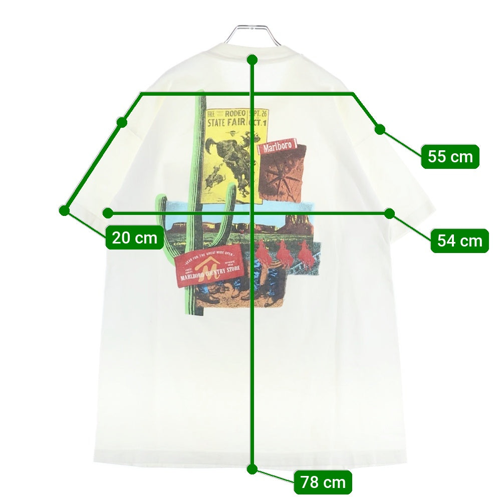 VINTAGE(ヴィンテージ) 90s Marlboro Cacutus Pocket Tee FOTL マルボロ カクタスポケット 半袖クルーネックTシャツ ホワイト