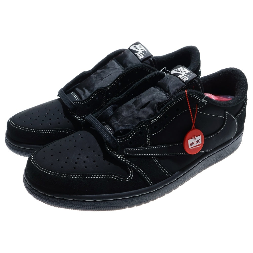 NIKE(ナイキ) ×TRAVIS SCOTT AIR JORDAN 1 LOW OG SP BLACK PHANTOM DM7866-001 トラヴィススコット エアジョーダン1 ブラックファントム ローカットスニーカー US11/29cm