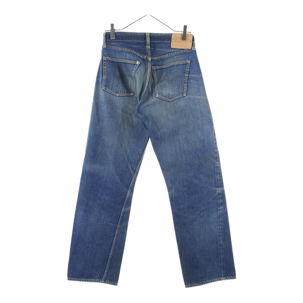 Levi's(リーバイス) 70s 501 BIGE ボタン裏6 赤耳 足長R Vステッチ 不均等V 両面タブ ストレートデニムパンツ ブルー