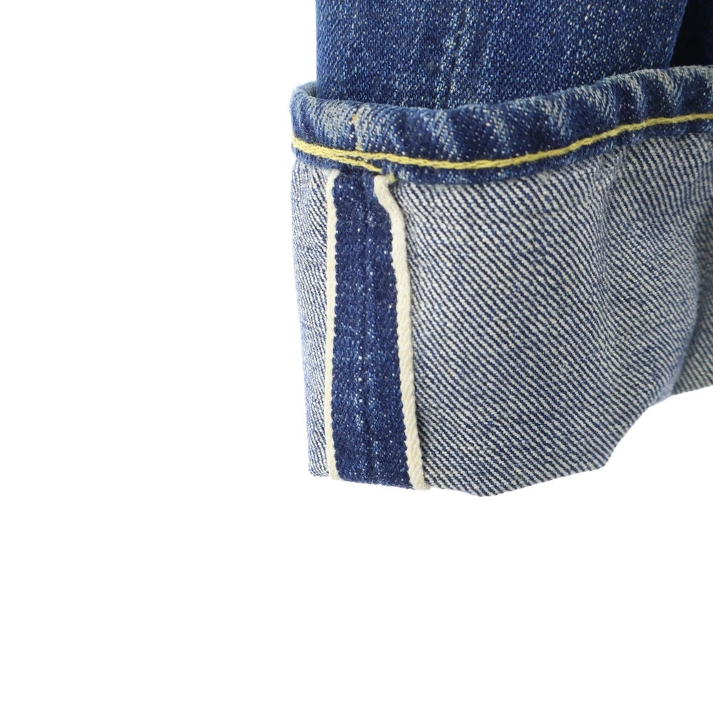 Levi's(リーバイス) 70s 501 BIGE ボタン裏6 赤耳 足長R Vステッチ 不均等V 両面タブ ストレートデニムパンツ ブルー
