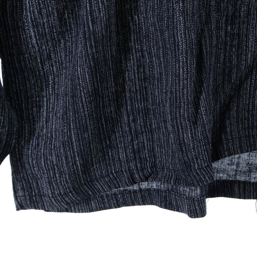 VINTAGE(ヴィンテージ) 50-60S PURITAN ピューリタン OPEN COLLAR STRIPE SHIRT オープン カラー ストライプ シャツ ネイビー/ホワイト