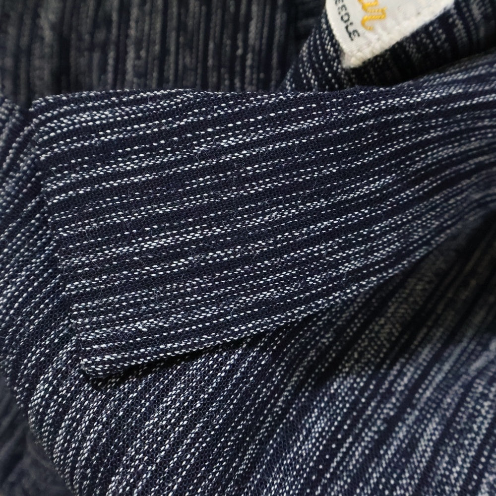 VINTAGE(ヴィンテージ) 50-60S PURITAN ピューリタン OPEN COLLAR STRIPE SHIRT オープン カラー ストライプ シャツ ネイビー/ホワイト