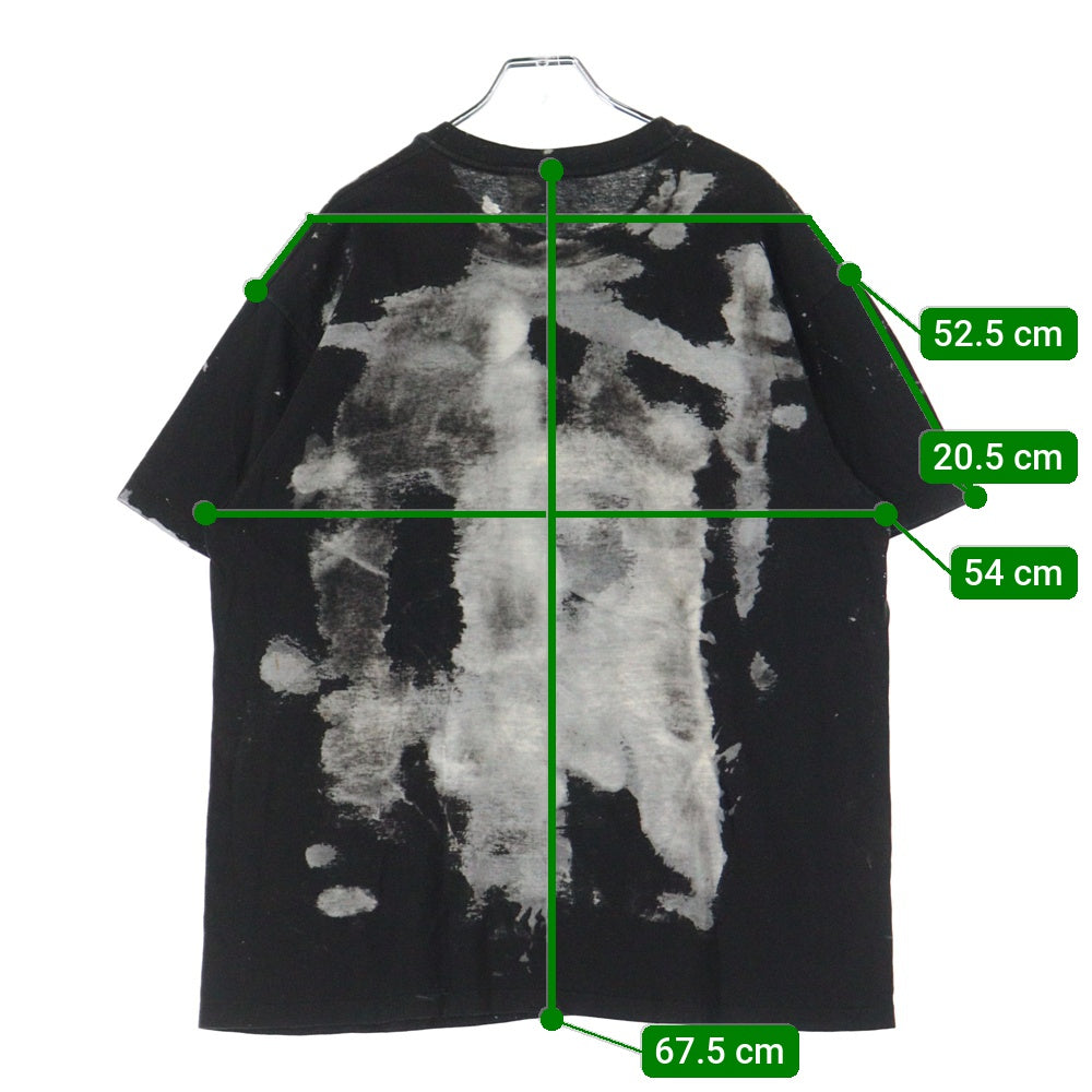 VINTAGE(ヴィンテージ) 80-90S JIM MORRISON MOSQUITOHEAD FULL PRINT ジムモリソン モスキートヘッド ブリーチ加工 半袖Tシャツ カットソー ブラック