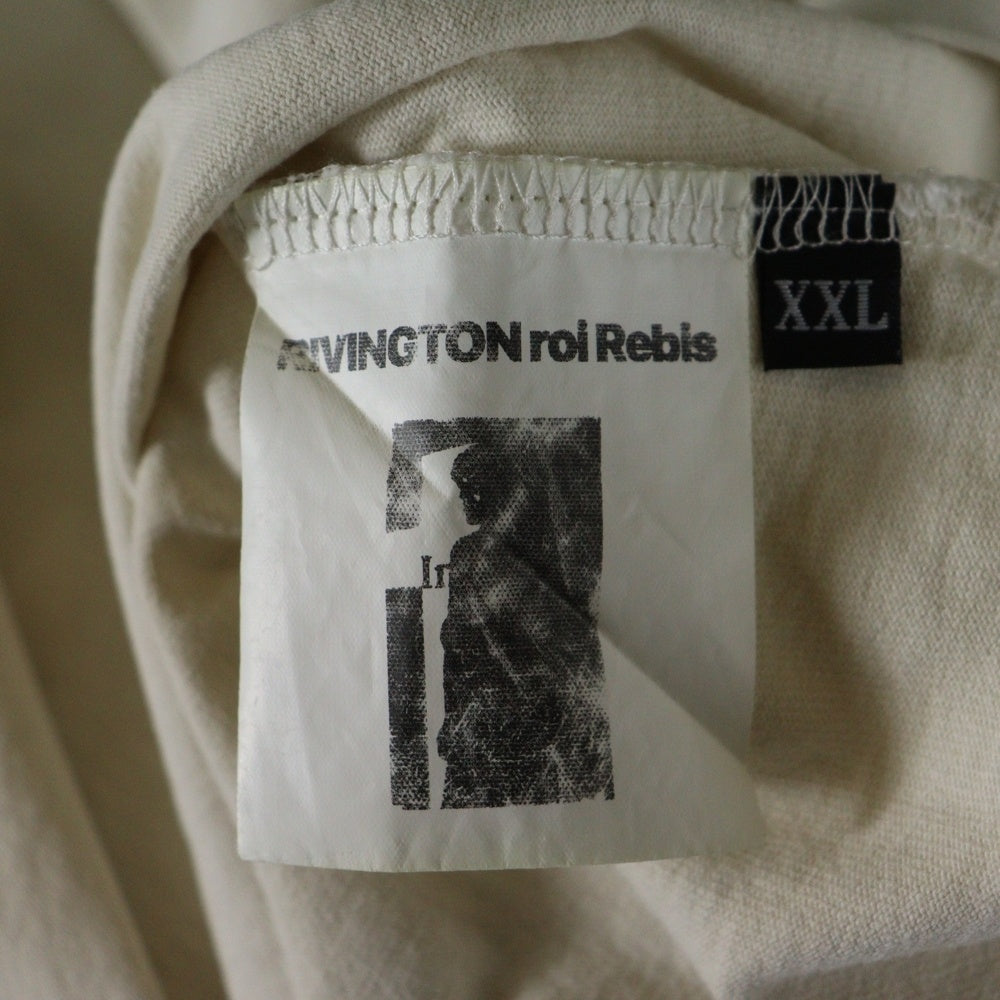 RIVINGTON roi Rebis(リヴィントンロイレビス ) Snake CVA TEE スネークプリント オーバーサイズ クルーネック半袖Tシャツ アイボリー
