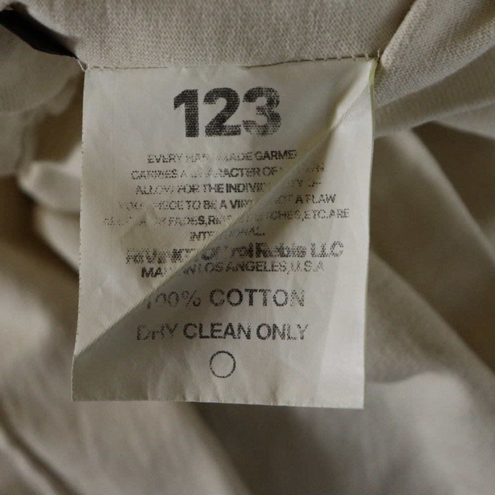 RIVINGTON roi Rebis(リヴィントンロイレビス ) Snake CVA TEE スネークプリント オーバーサイズ クルーネック半袖Tシャツ アイボリー