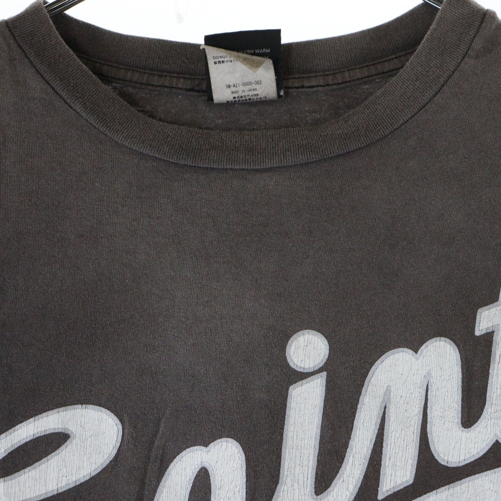 SAINT MICHAEL(セントマイケル) 21AW T-SHIRT FOCUS フォーカス クルーネックプリント半袖Tシャツ カットソー グレー SM-A21-0000-002