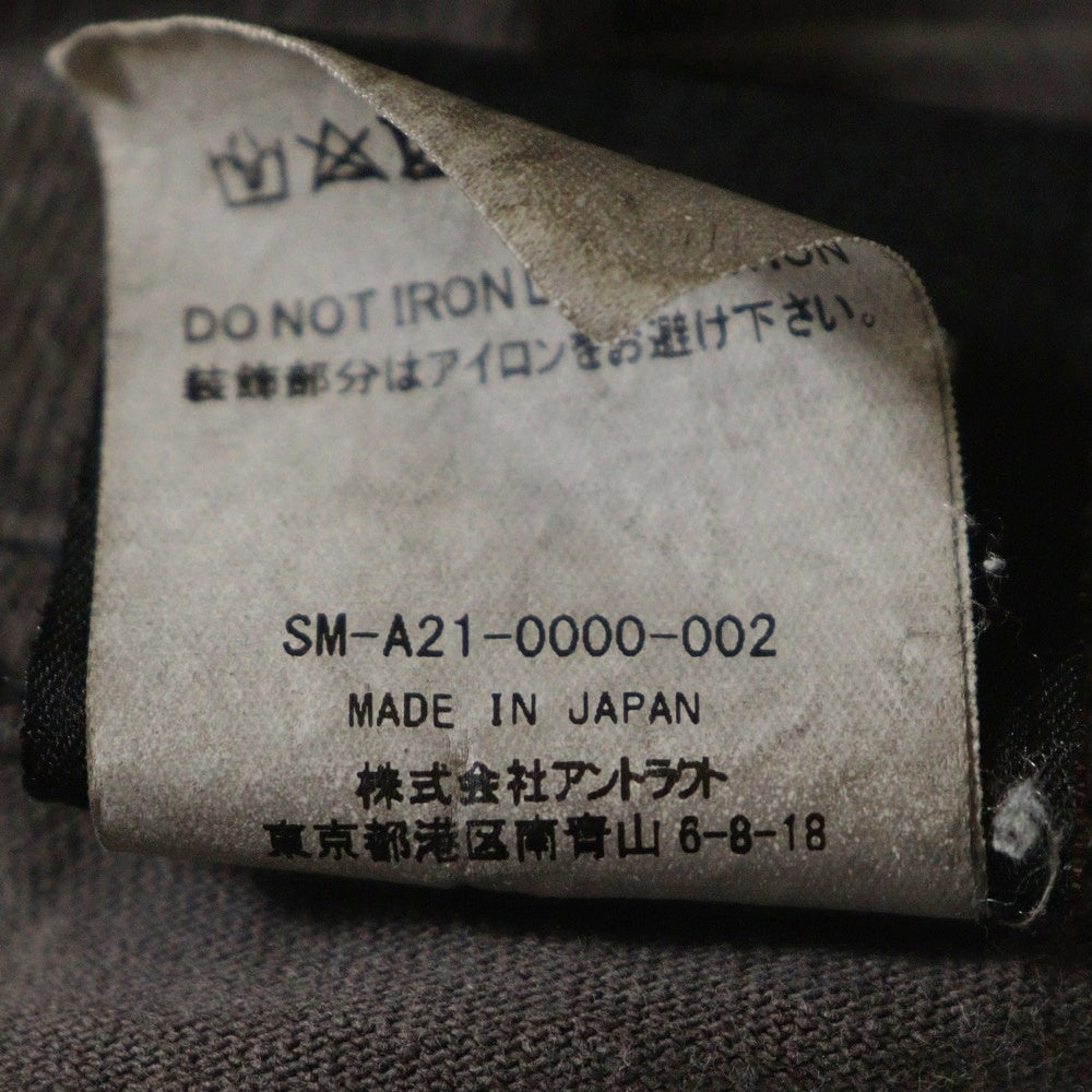 SAINT MICHAEL(セントマイケル) 21AW T-SHIRT FOCUS フォーカス クルーネックプリント半袖Tシャツ カットソー グレー SM-A21-0000-002