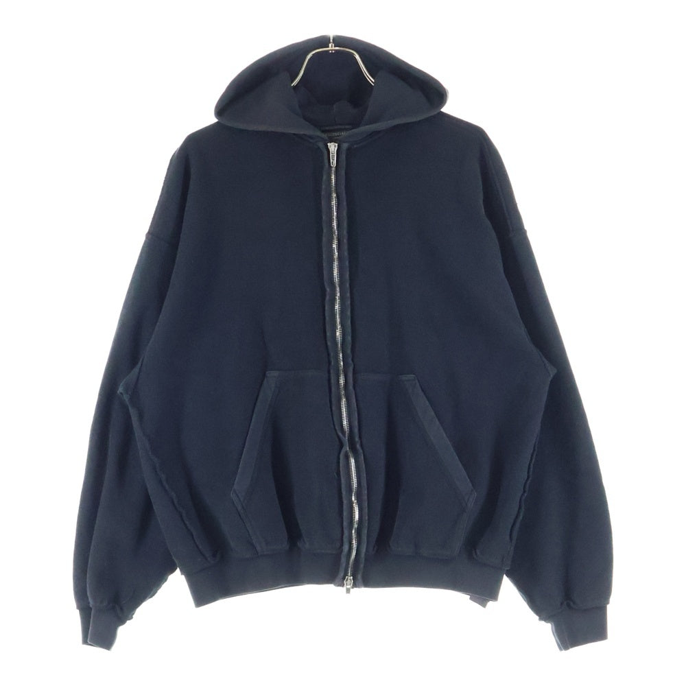 BALENCIAGA(バレンシアガ) INSIDE OUT ZIP-UP HOODIE 790378 TQVJ3 インサイドアウト ジップアップフーディー ブラック