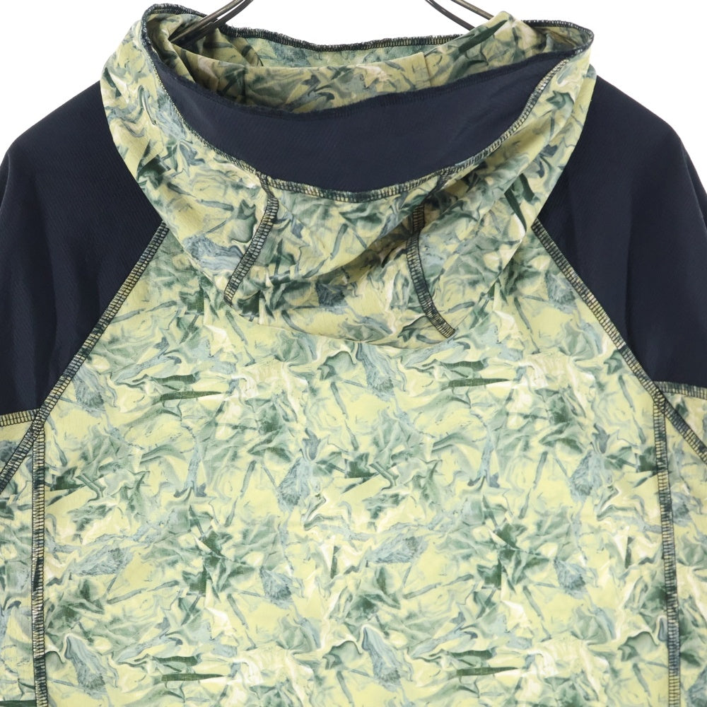 GR10K(ジーアールテンケー) 25SS COMBACT HOODIE BG824122EI 総柄プルオーバーパーカー マルチカラー