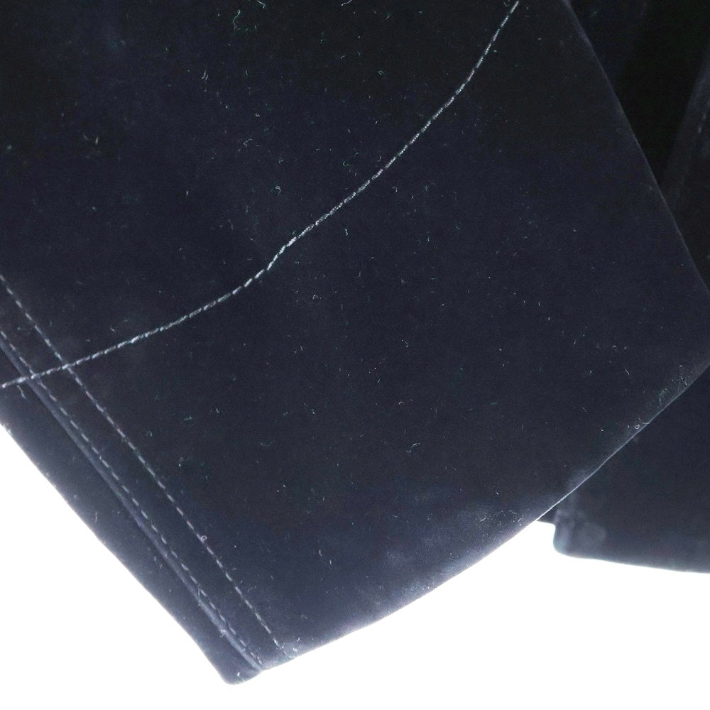 PRADA(プラダ) 24SS Velvet Denim Blouson Jaket トライアングルロゴ ベルベットブルゾンジャケット ブラック GEB276