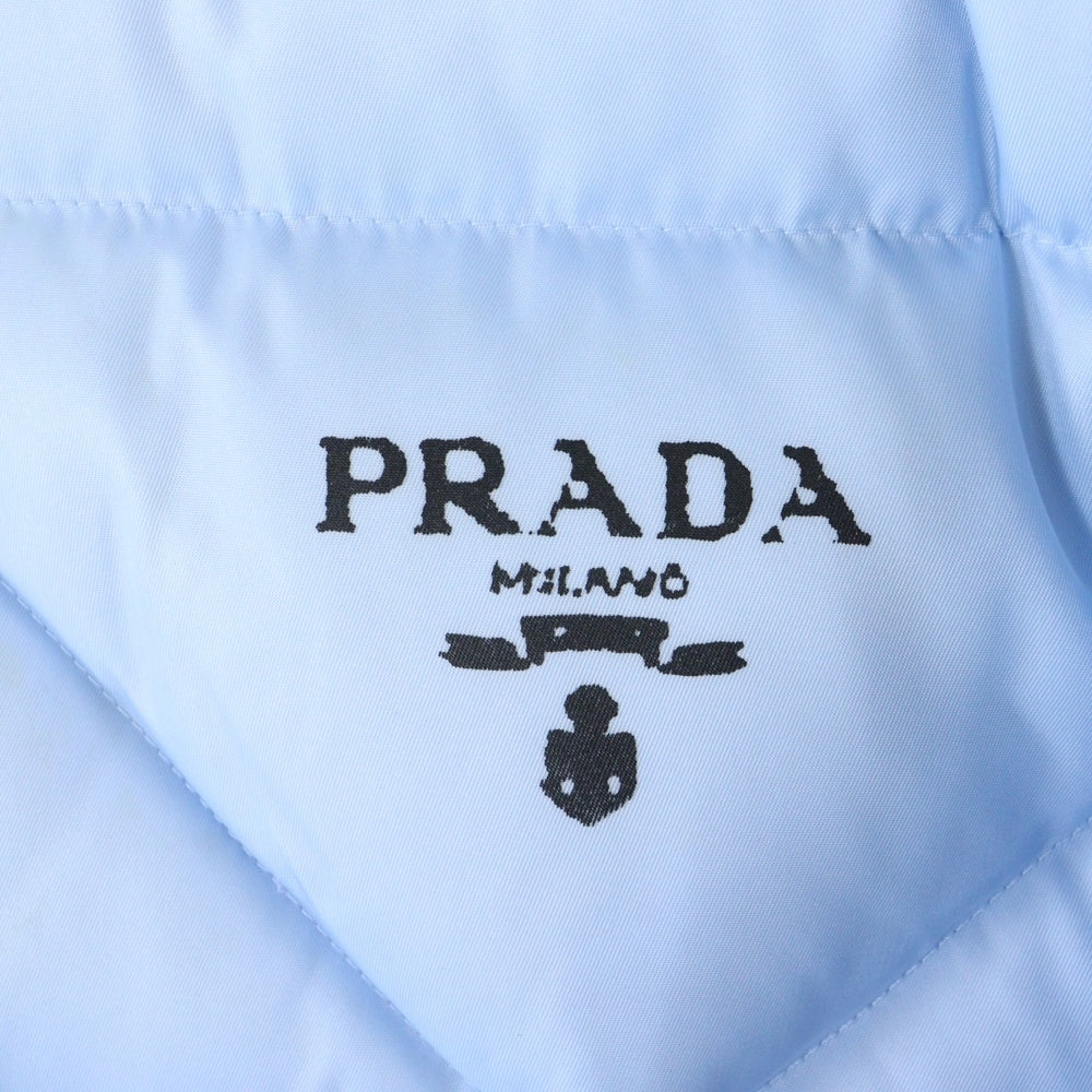 PRADA(プラダ) 21AW キルティング ナイロン フーディダウン ジャケット ライトブルー 291952 S212 1WQ8
