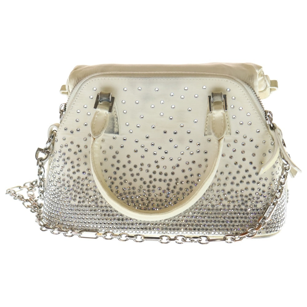 Maison Margiela(メゾンマルジェラ) ラインストーンショルダーバッグ レディース アイボリー SB2WG0005