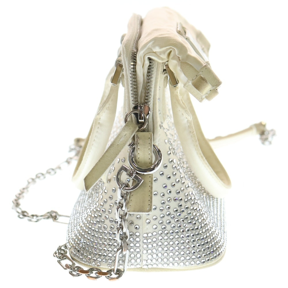 Maison Margiela(メゾンマルジェラ) ラインストーンショルダーバッグ レディース アイボリー SB2WG0005