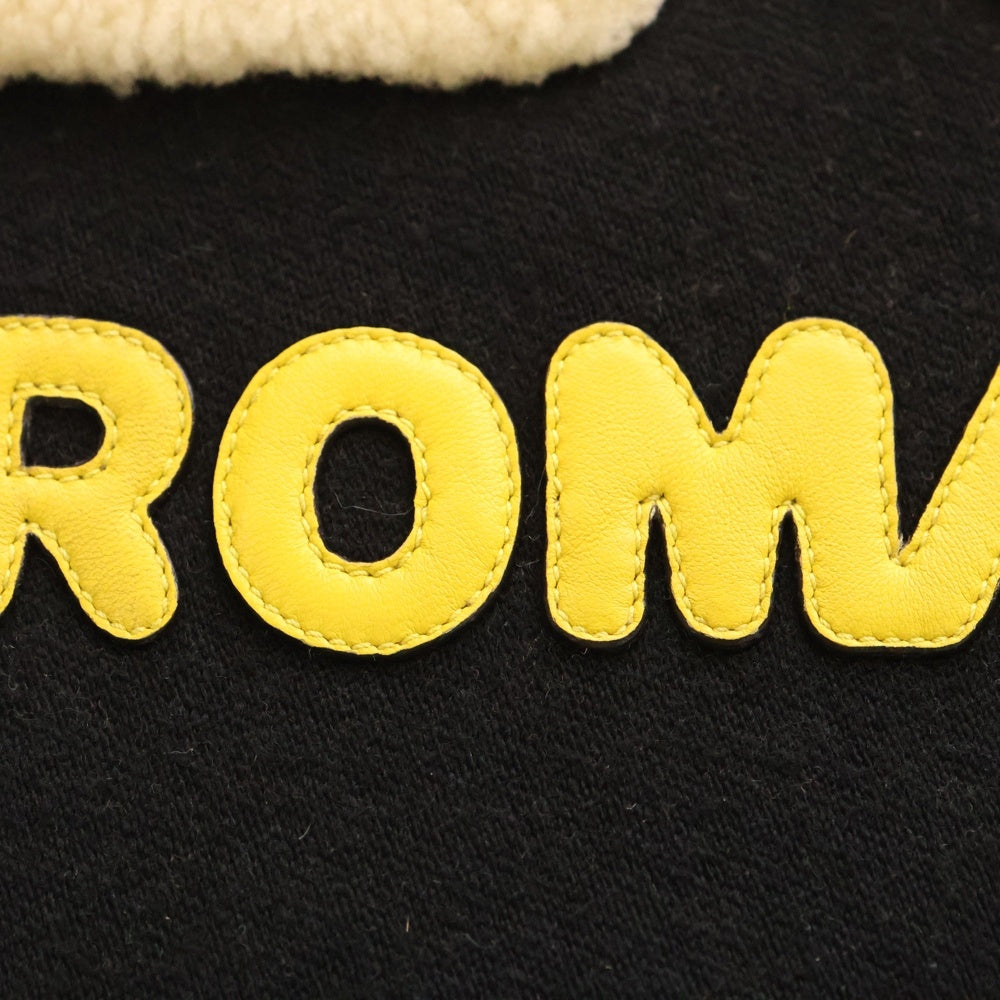 FENDI(フェンディ) ×FILA LOGO MONOGRAM MUFFLER ×フィラ モノグラム ロゴマフラー ストール ブラック/ブラウン