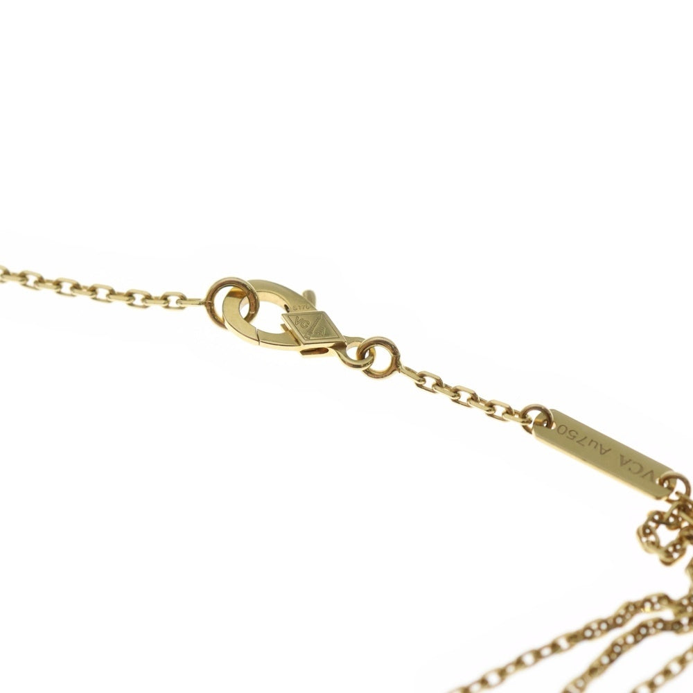 Van Cleef & Arpels(ヴァンクリーフアンドアーペル) ヴィンテージアルハンブラペンダント ホワイトシェル ネックレス YG VCARA45900