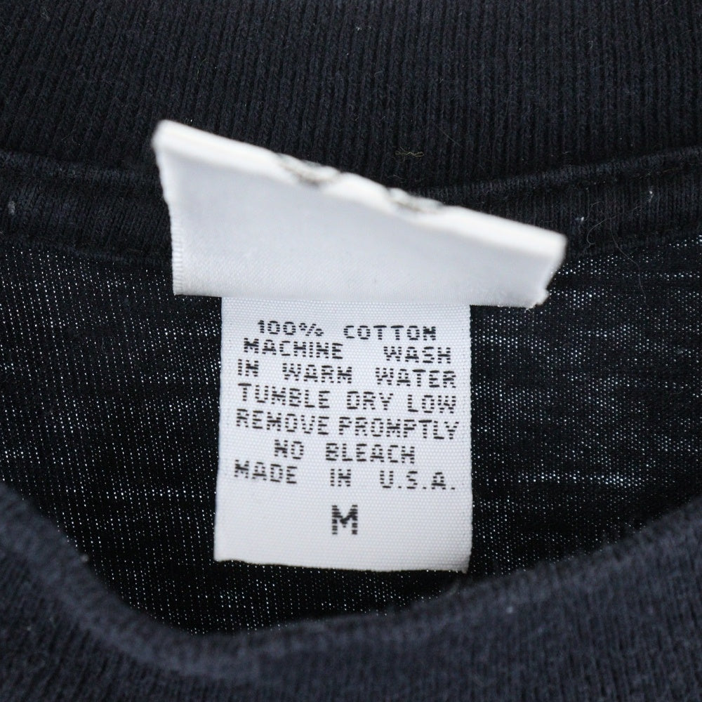 CHROME HEARTS(クロムハーツ) OLD オールドモデル バックスクロールラベルプリント 胸ポケット 半袖Tシャツ カットソー ブラック