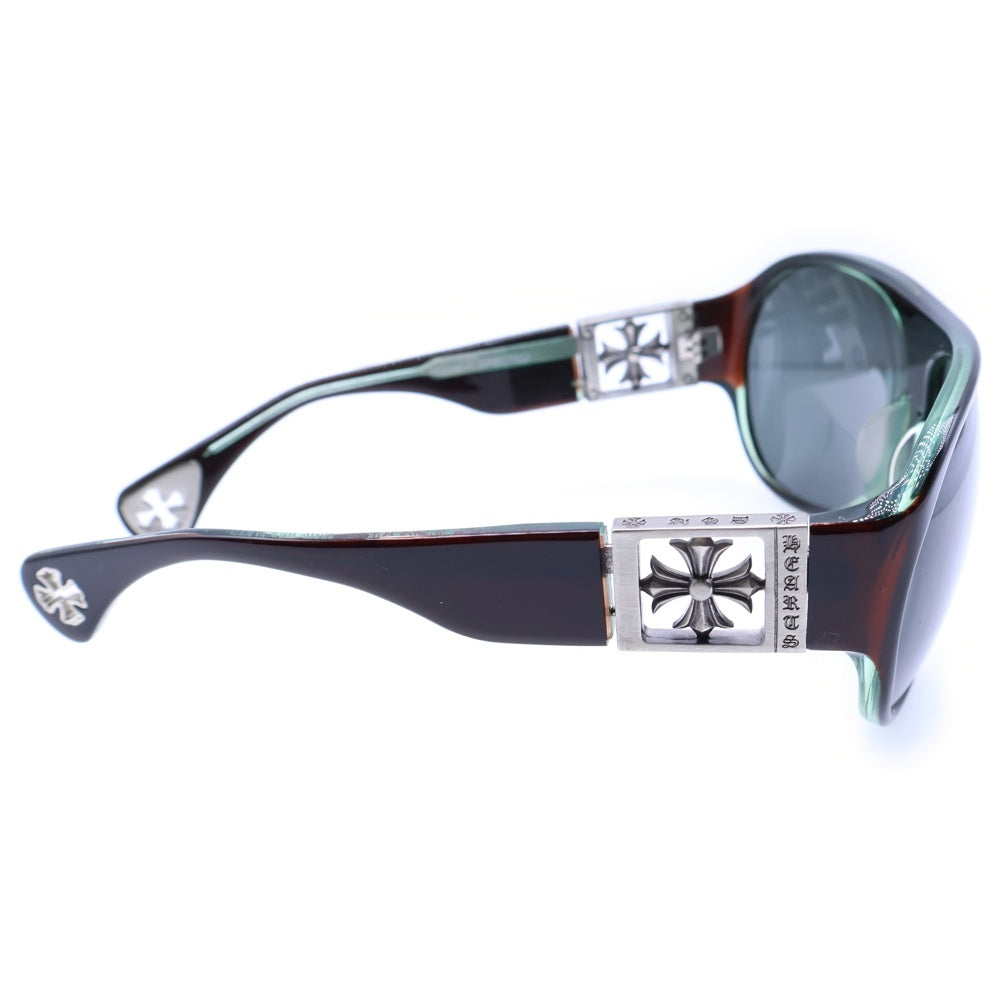 CHROME HEARTS(クロムハーツ) ERECTED CHクロス サングラス アイウェア ブラウン