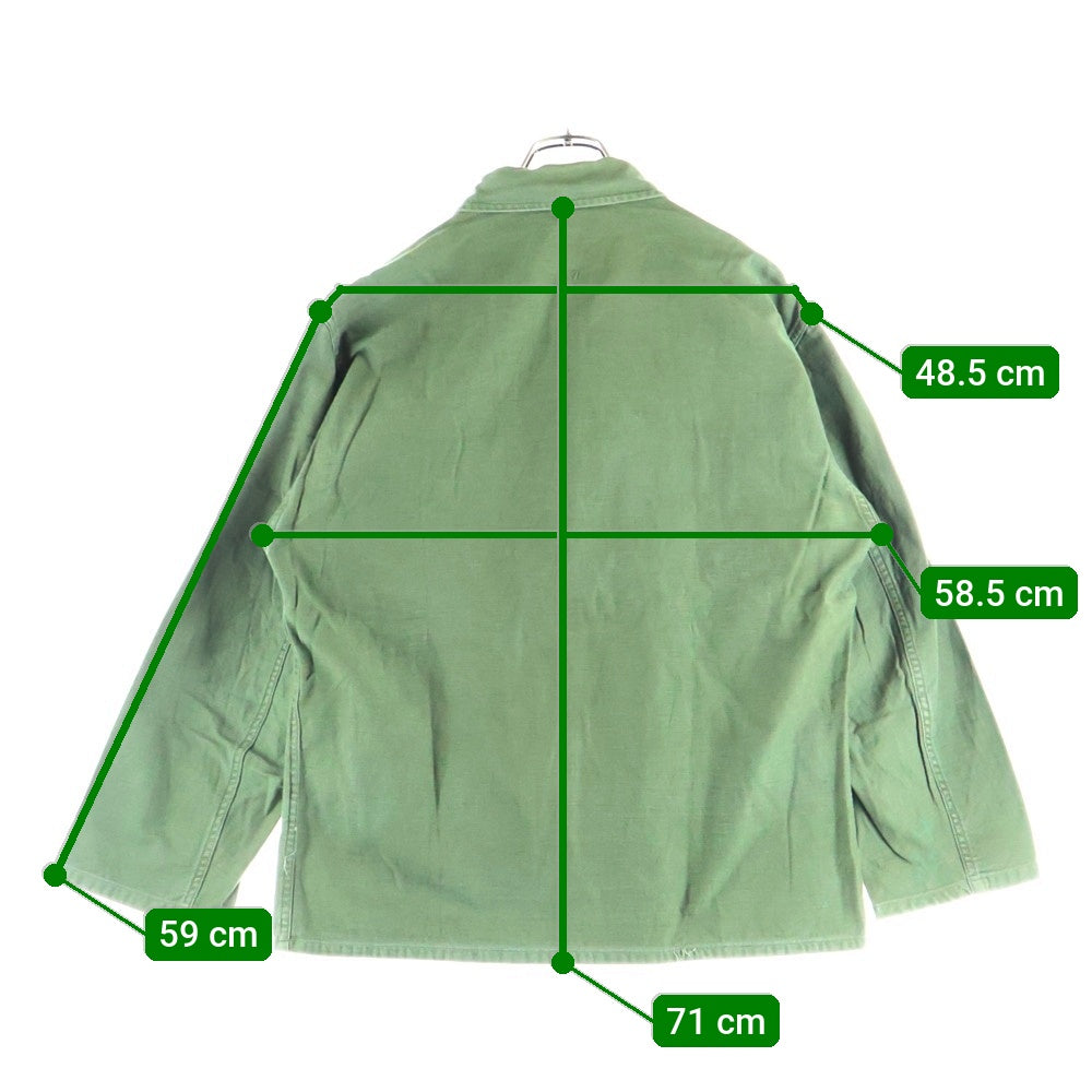 VINTAGE(ヴィンテージ) 40s US ARMY M-47 HBT ヘリンボーン ファティーグ 長袖シャツ カーキ