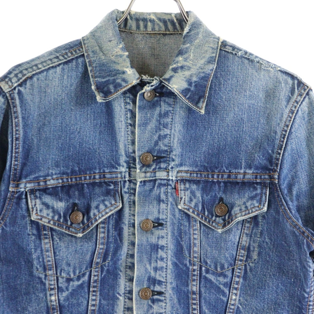 Levi's(リーバイス) 60s-70s VINTAGE 70505 BIG-E ボタン裏刻印524 ブランケット付きデニムトラッカージャケット インディゴ
