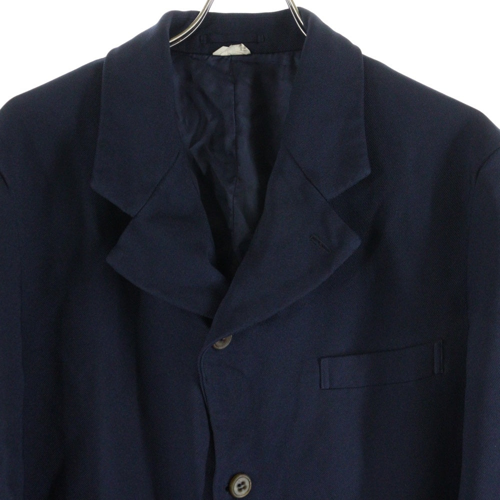 COMME des GARCONS HOMME DEUX(コムデギャルソン オムドゥ) エステルサージ ポリ縮絨 テーラードジャケット ネイビー
